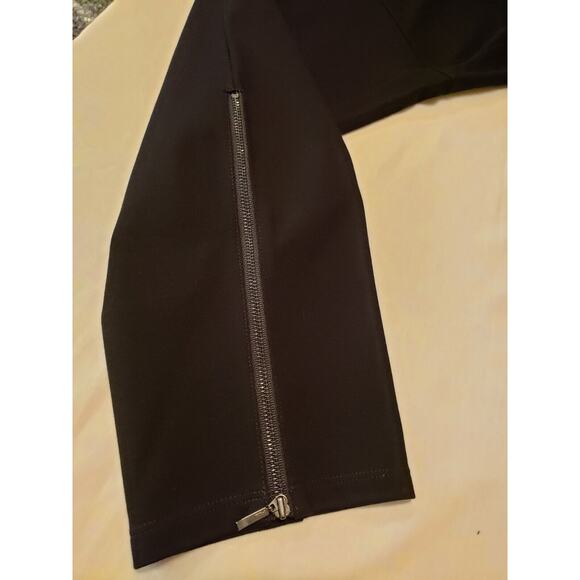 Eileen Fisher Elastic Waist Black Pants with Zipper Slits X Large Minimalist - Picture 5 of 11